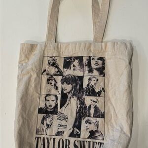 Taylor Swift Cream Tote Bag - ERAS TOUR